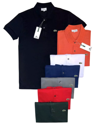 Camiseta gola polo masculina linha premium poliamida LCST com 2%elastano