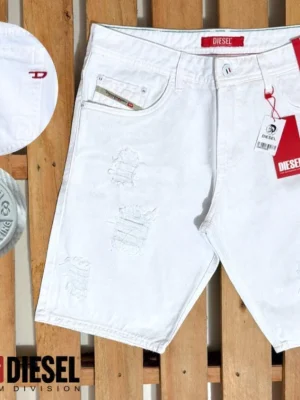 Bermuda Branca Jeans DSL masculina 98% algodão 2% elastano